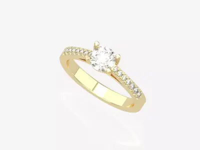 gold ring code 10 3D print model