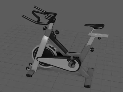 Exercise Cycle Low-poly 3D model