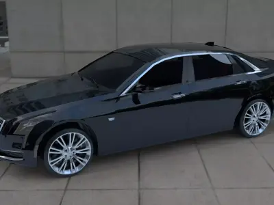 Cadillac CT6 Low-poly 3D model