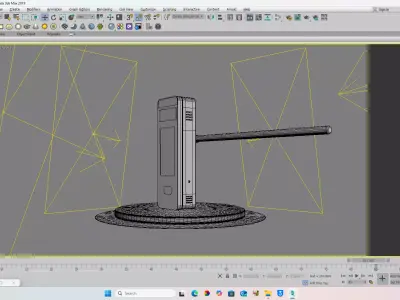 TERMINAL Low-poly 3D model