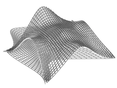 0002 - Shaded Parametric Pergola 3D model