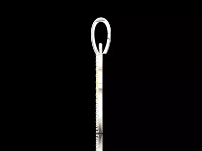 Paved Heart Disc jewelry stl 3dm Pendant model jp0374 3D print model