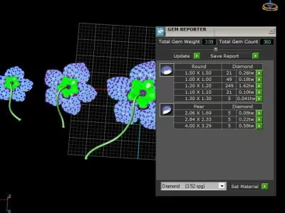 Flower Diamond Tops 3d Printable Model 3D print model