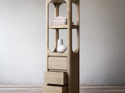 RH MARTENS MEDIUM BATH CABINET 3D model