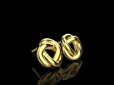 Stud earring model 986 3D print model