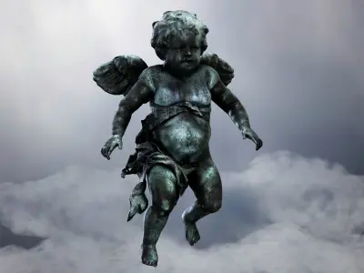 Cupid Angel  Low-poly 3D model