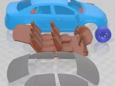 Volkswagen Jetta A5 2010 Printable Car 3D print model