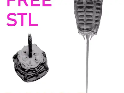 Barnacle Half-Life 1 version STL Free 3D print model