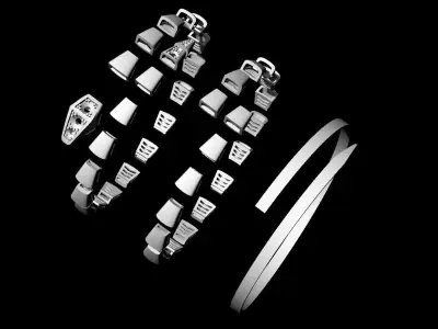 Serpenti Bvlgari Snake Bracelet 3D print model