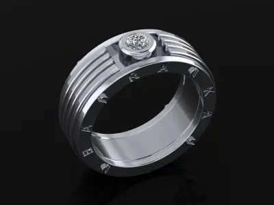 Man Ring 10 3D print model