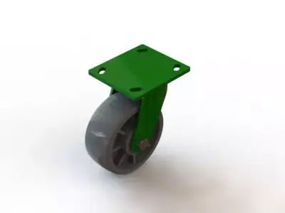 Wheel For Containers and Boxes 3D print model