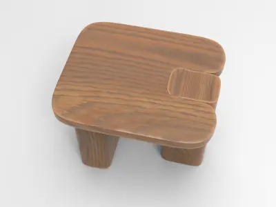 Hewy Coffee Table Low-poly 3D model