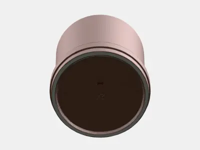 KLARBAR Plant pot with saucer 1 Low-poly 3D model