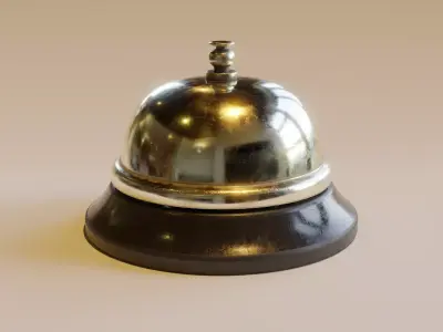 Service Bell Low-poly 3D model