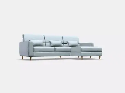 SLATORP 3-seat sofa Low-poly 3D model