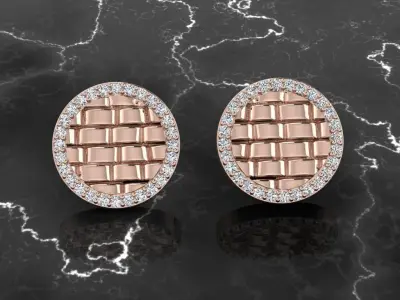 Jewelry Earring 3D print model 20