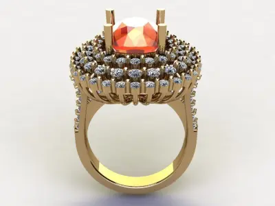 women ring 2020 design in Asia Popular model R67 3D model