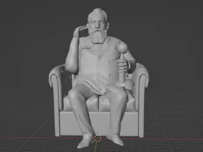 Alexander Graham Bell Statue 3D print model