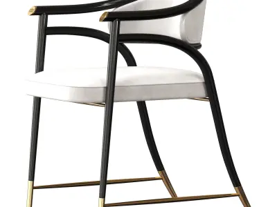 Aleksandra luxury Italian chair 3D model