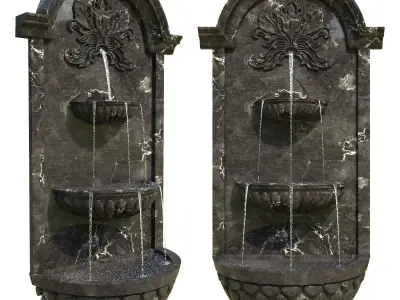 Classic Wall Fountain 02 3D model