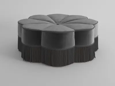 Tanith Flower Ottoman 3D model