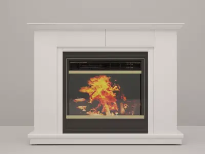 Fireplace electric 3D model