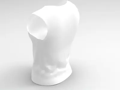 3d shirt sleeveless 3D model