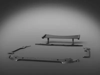 spoiler bodykit car 3D model