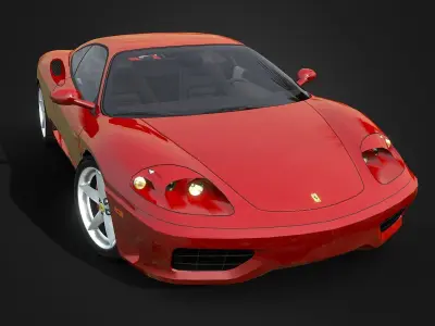 Ferrari 360 Modena Low-poly 3D model
