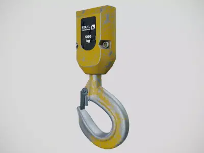 Industrial hook Low-poly 3D model by Asset-World