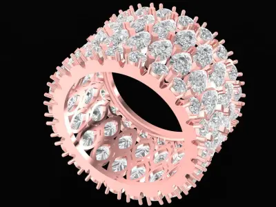 Luxury Marquise Diamond Eternity Ring 2642 3D print model