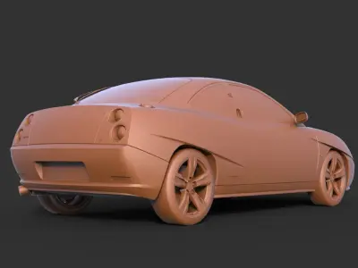 Fiat Coupe 1999 3D print model