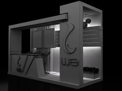 ooth Exhibition Stand a153 3D model