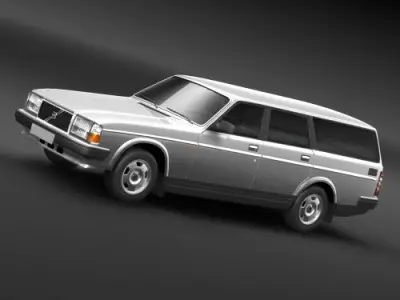 volvo 240 3D model