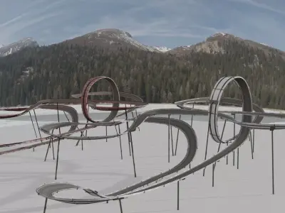 Acrobatic Tracks 3D model 3D Model Pack