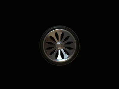 4 PACK WHEELS CUSTOM MODEL CAR RIMS WITH TIRE Free 3D print model