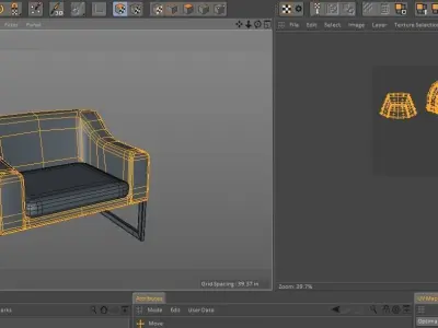 Modern Chair 01 Free low-poly 3D model