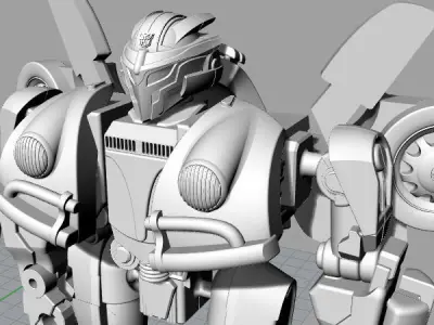 Bumblebee action figure 3D print model