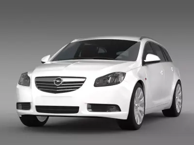 Opel Insignia Turbo 4x4 Sports Tourer 2013 3D model