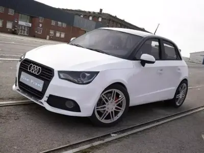 Audi A1 Sportback white 3D model