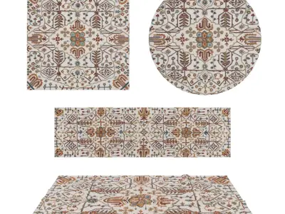 Rugs No 872 Low-poly 3D model