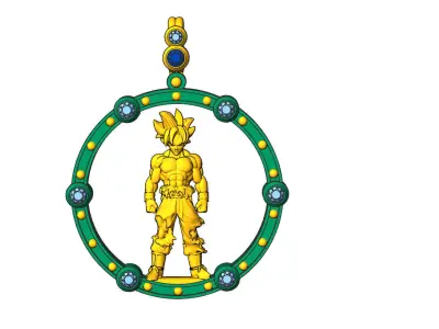 Goku Dragon Ball Necklace 3D print model