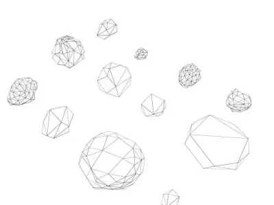 Small rocks toon 3d model   Free low-poly 3D model