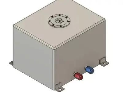 1to10 RC Scale Racing Fuel Tank 3D print model