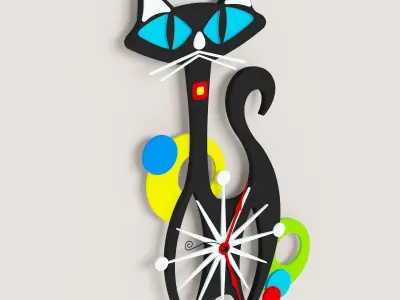 Childroom 3D wall clock 3D model 3D model