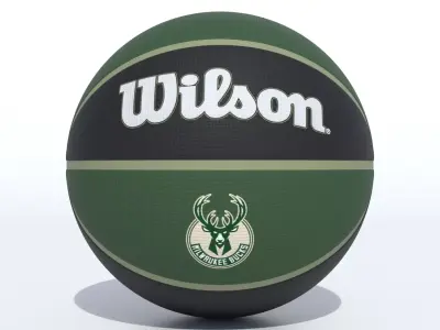 Wilson Milwaukee Bucks Basketball 3D model