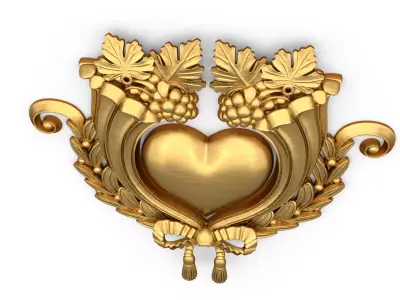 carved classic decorative ornament cnc 3d printing stl 60 3D model
