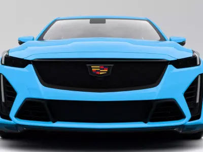 Cadillac CT5-V Blackwing 2022 Low-poly 3D model