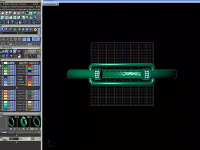 Elegant -Form Gold Bangle with Refined Stone Accents 3D print model