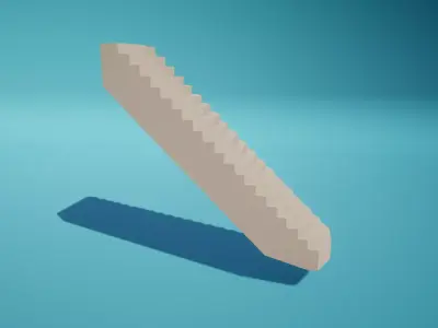 Stairs Tall Free low-poly 3D model